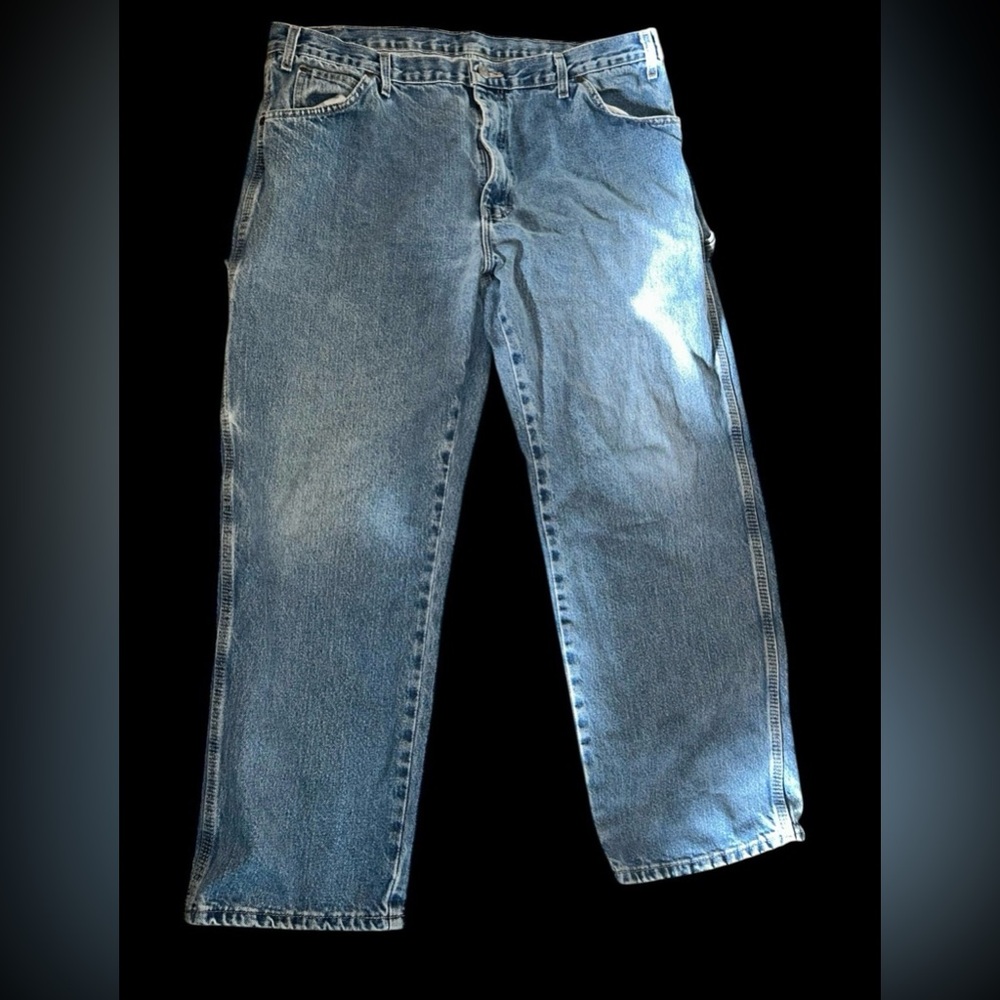Vintage Dickies Carpenter Jeans - Relaxed Fit Blue Denim - 38 x 30